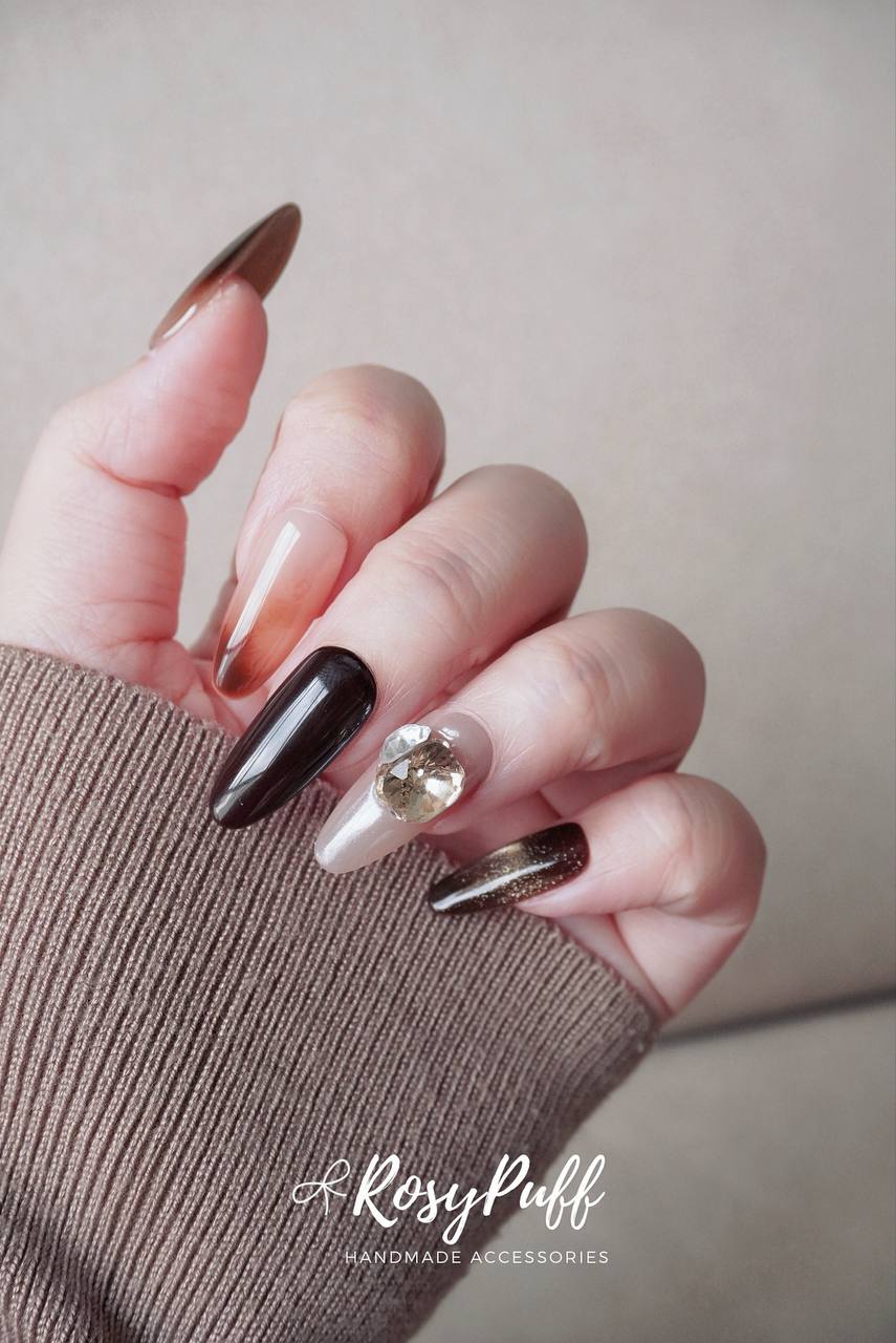 Golden Hush Press-On Nails