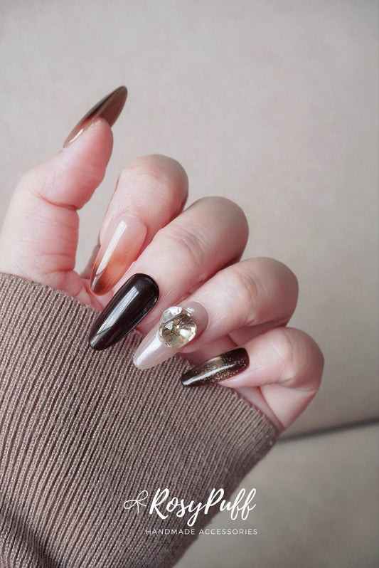 Golden Hush Press-On Nails