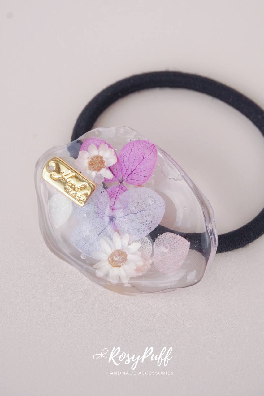 Floral Garden Elastic Hair Tie