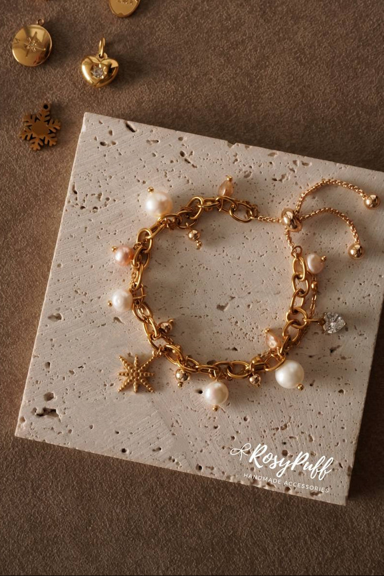 My Story Bracelet Bracelet w customizable charms (Water Resistant)