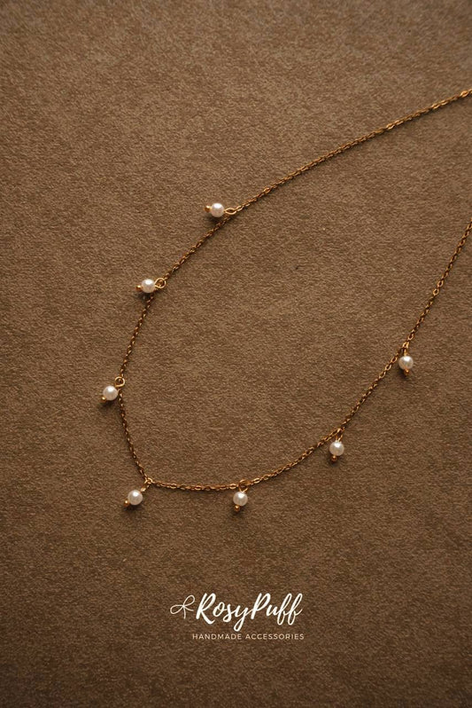 Aria Pearls Necklace ( Water Resistant )