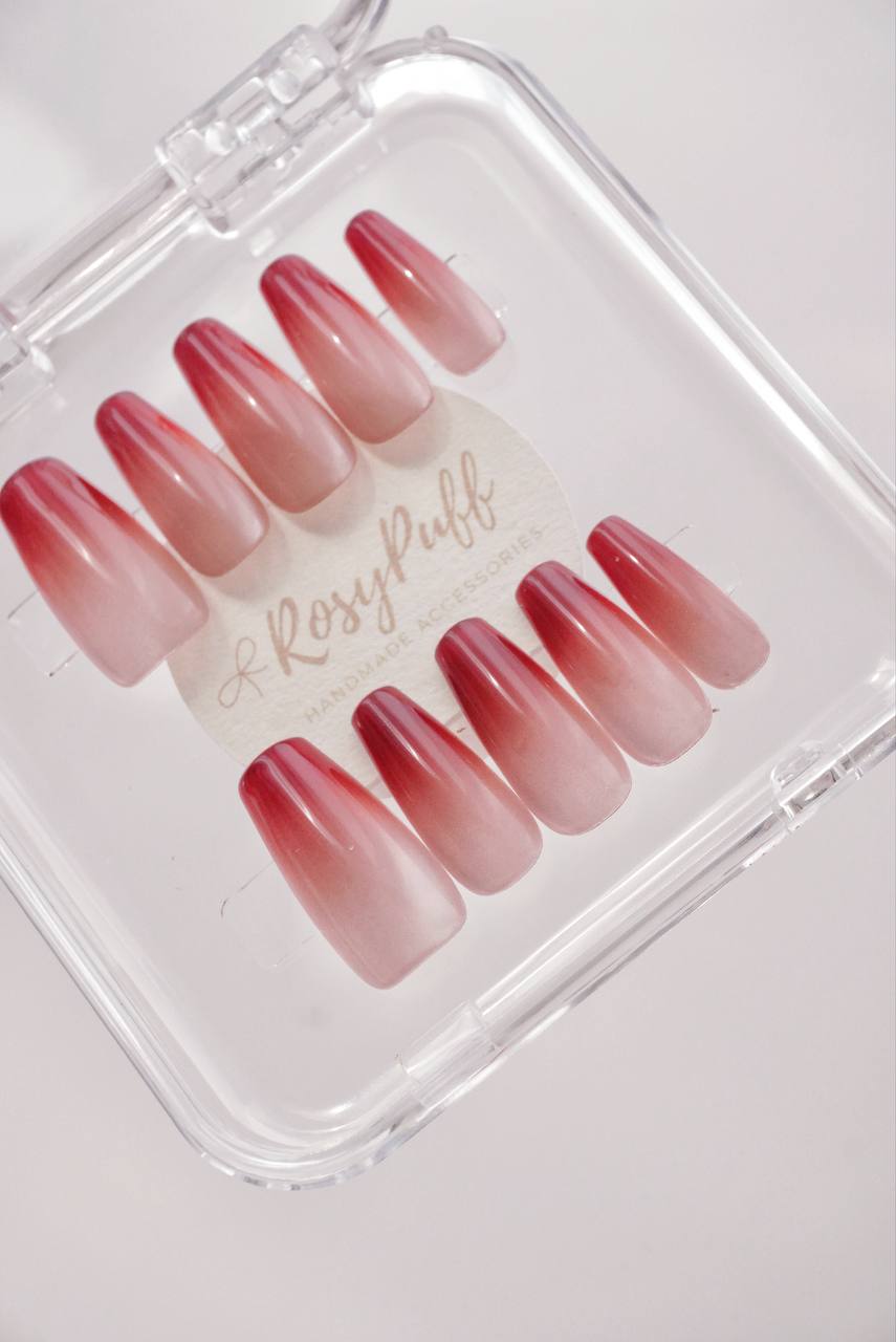 Ruby Veil Press-On Nails