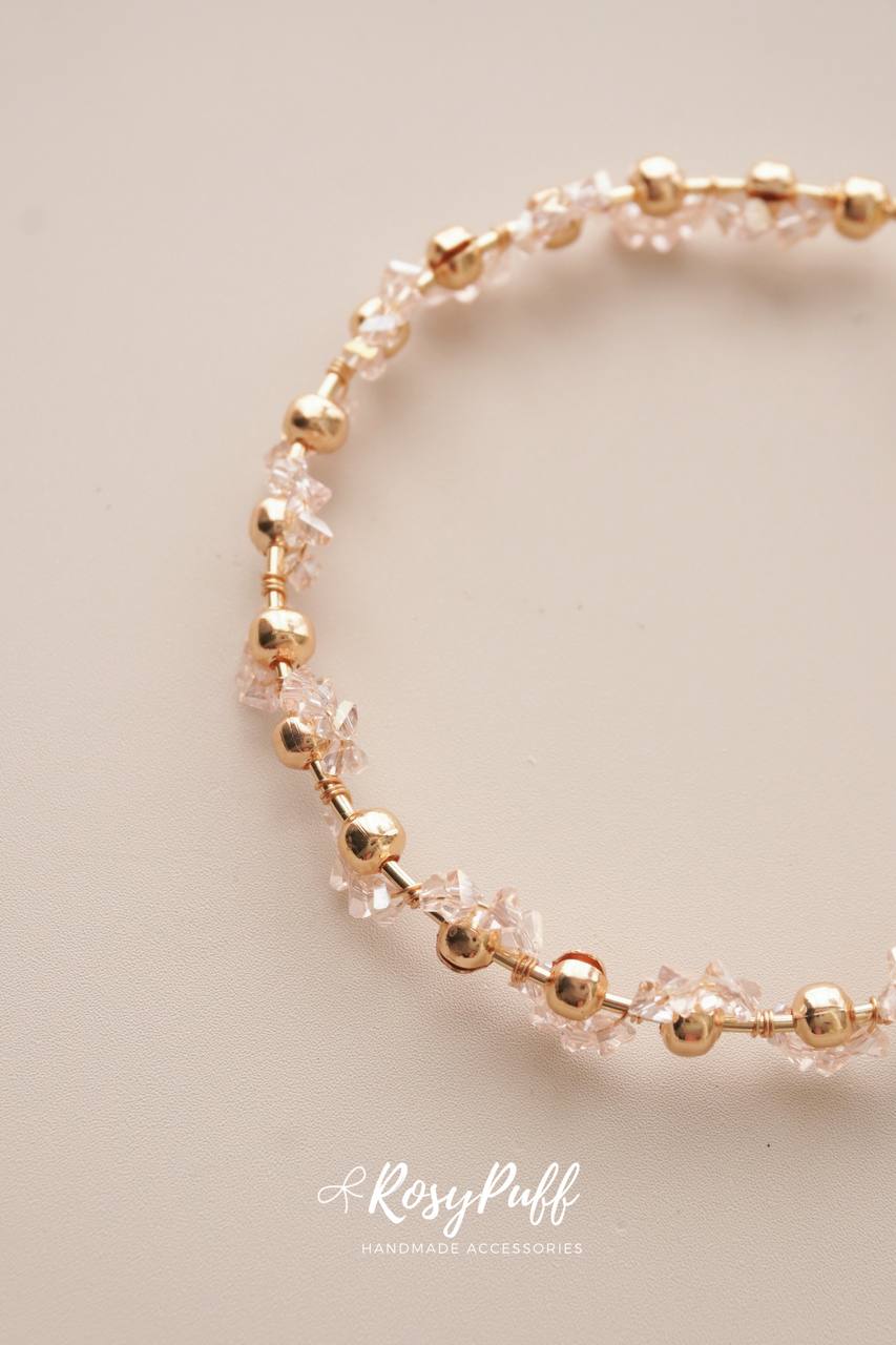 Pink Baby Breath Bracelet