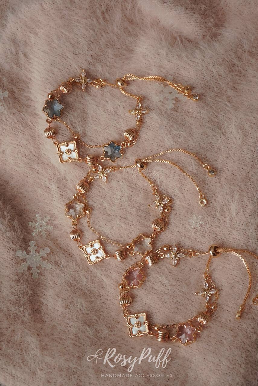 Snowy Stardust Bracelet In Pink 2.0