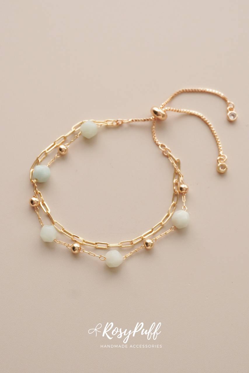 Aquamarine Stone Bracelet