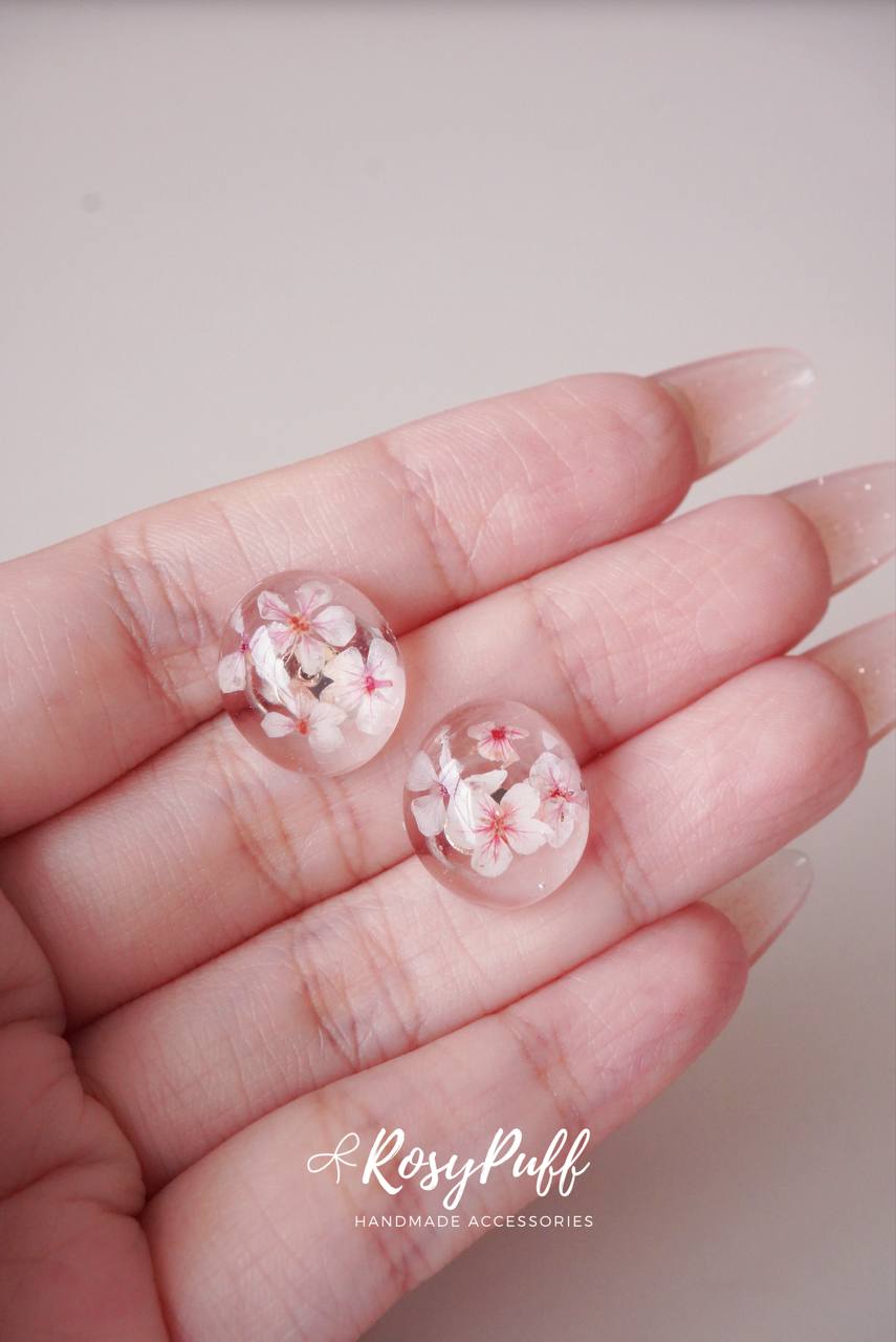 Petite Pink Petals Earrings