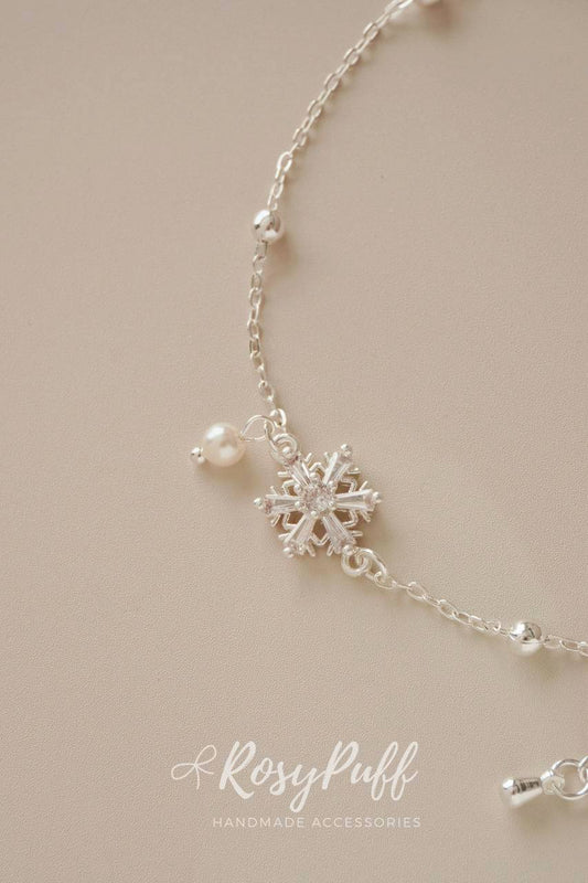 Silver Frosting Anklet