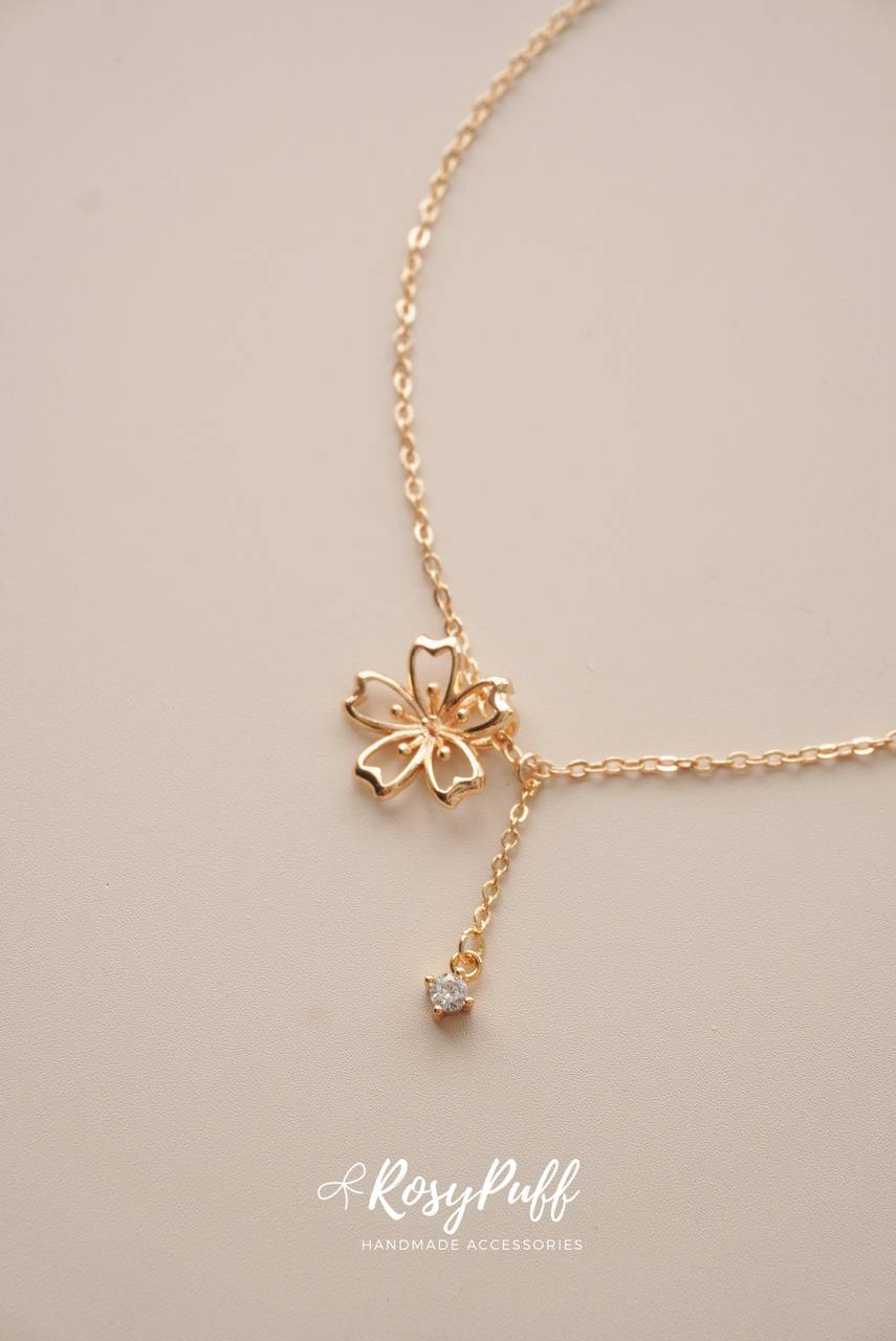 Cherry Blossom Rain Necklace