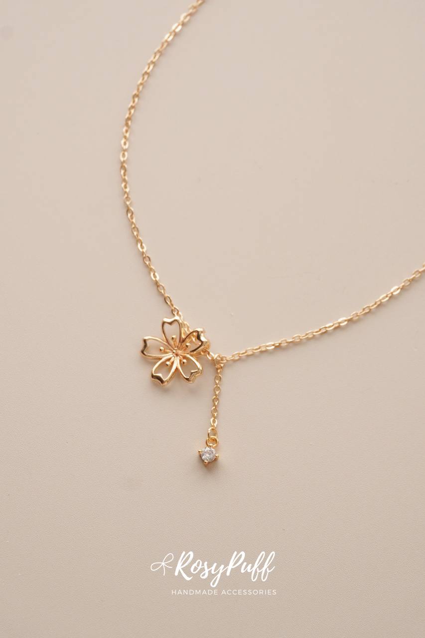 Cherry Blossom Rain Necklace