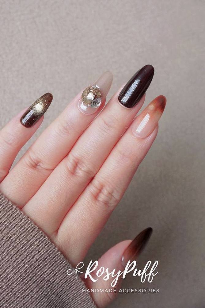 Golden Hush Press-On Nails