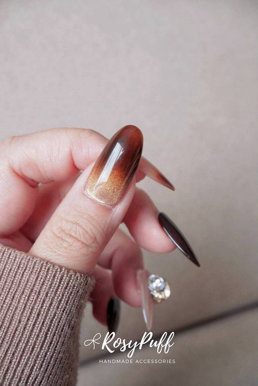 Golden Hush Press-On Nails