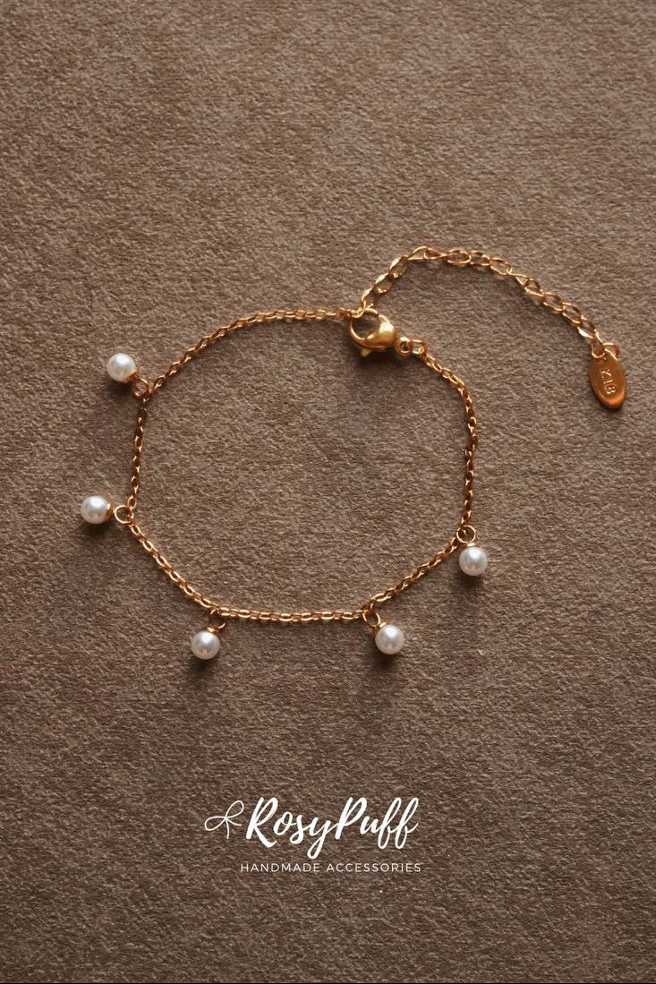 Aria Pearls Bangle ( Water Resistant )