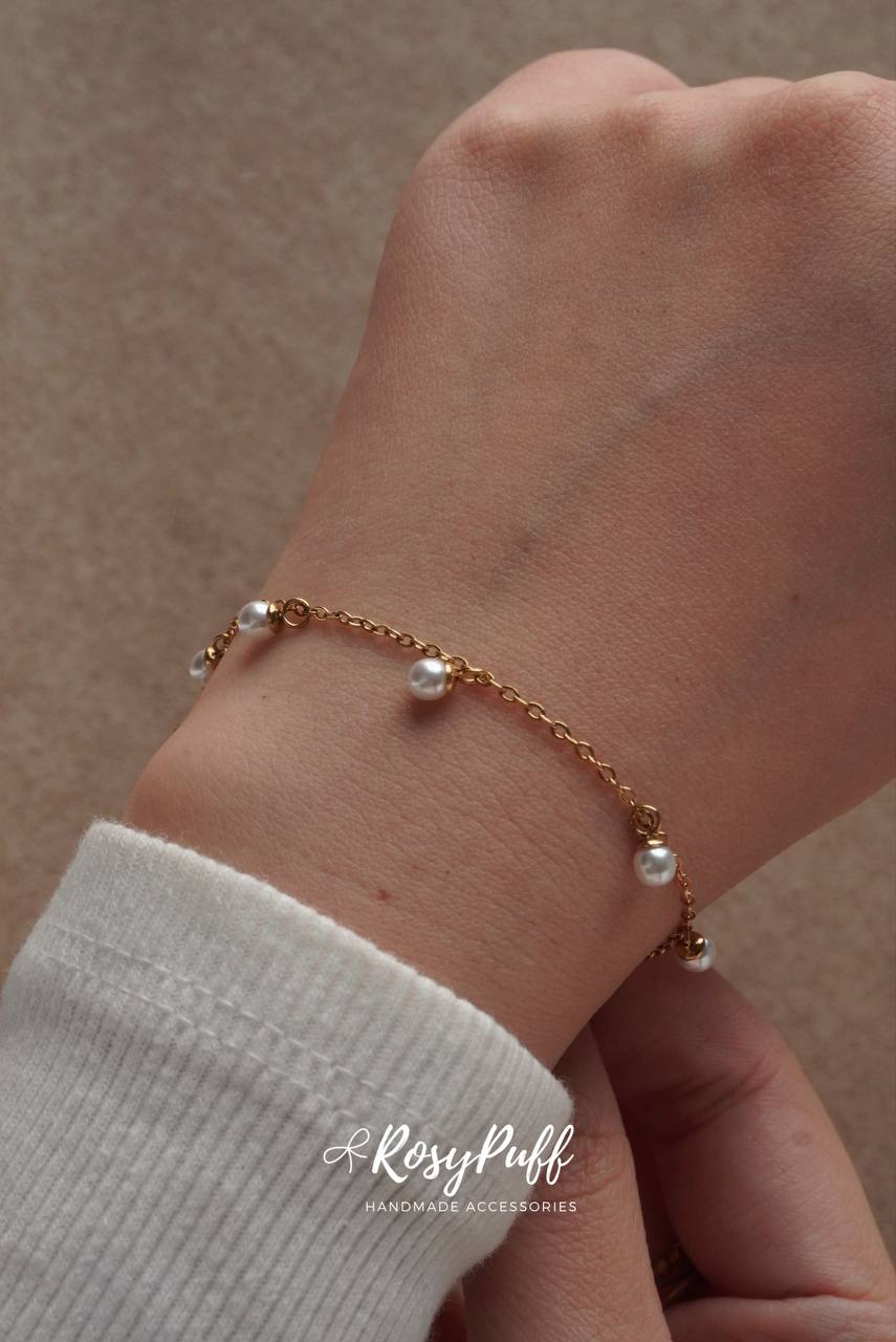 Aria Pearls Bangle ( Water Resistant )