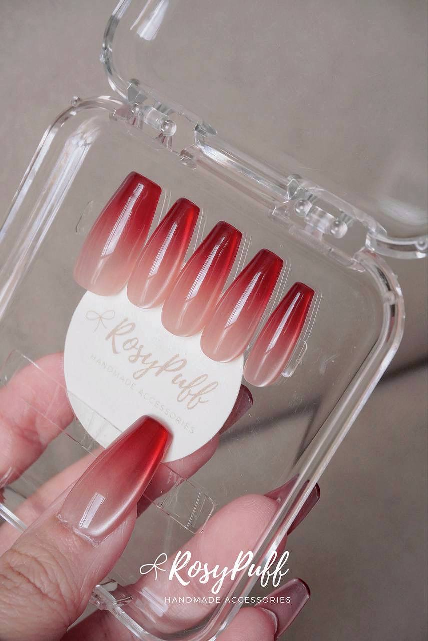 Ruby Veil Press-On Nails