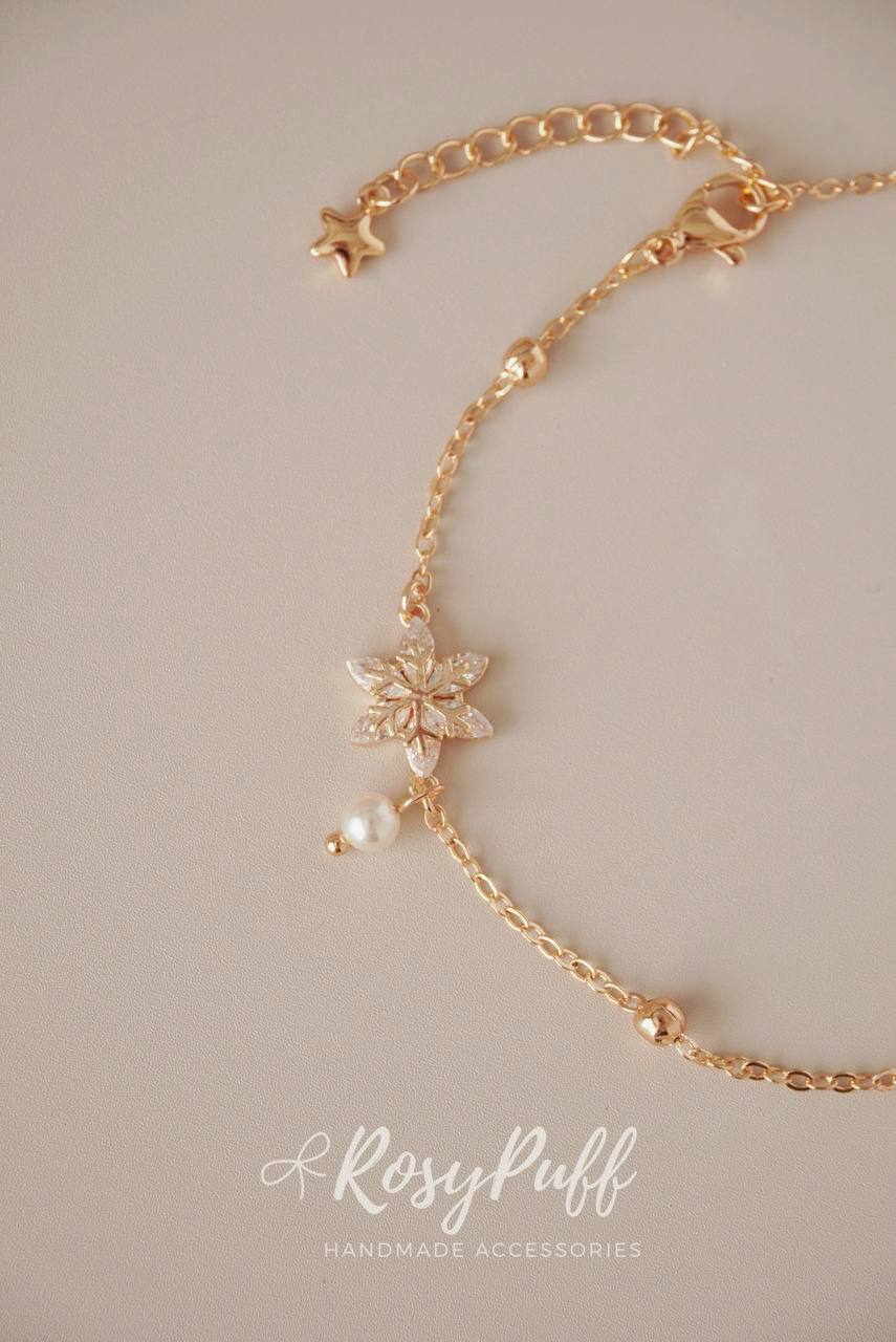 Frosted Snow Anklet