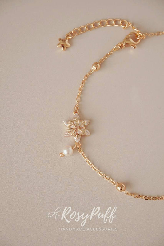 Frosted Snow Anklet