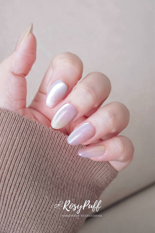 Rainbow Cat Eyes Press-On Nails