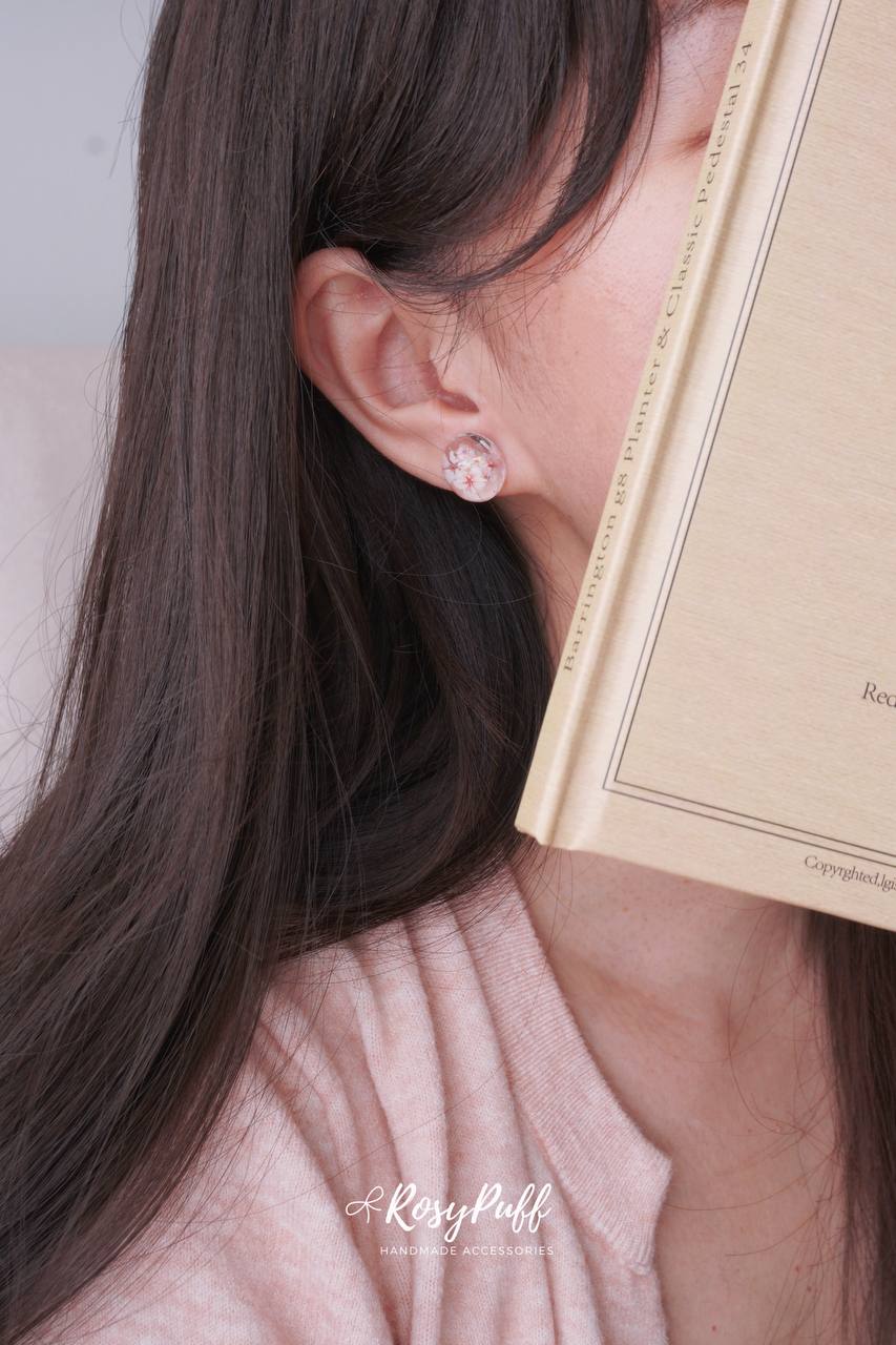 Petite Pink Petals Earrings