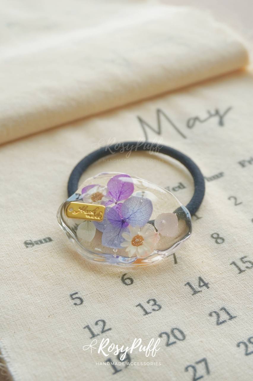 Floral Garden Elastic Hair Tie