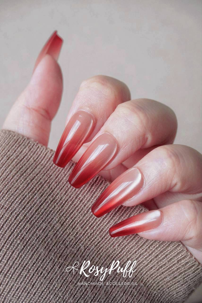 Ruby Veil Press-On Nails