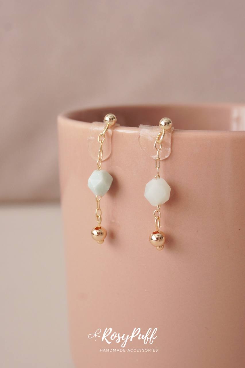 Aquamarine Stone Earrings