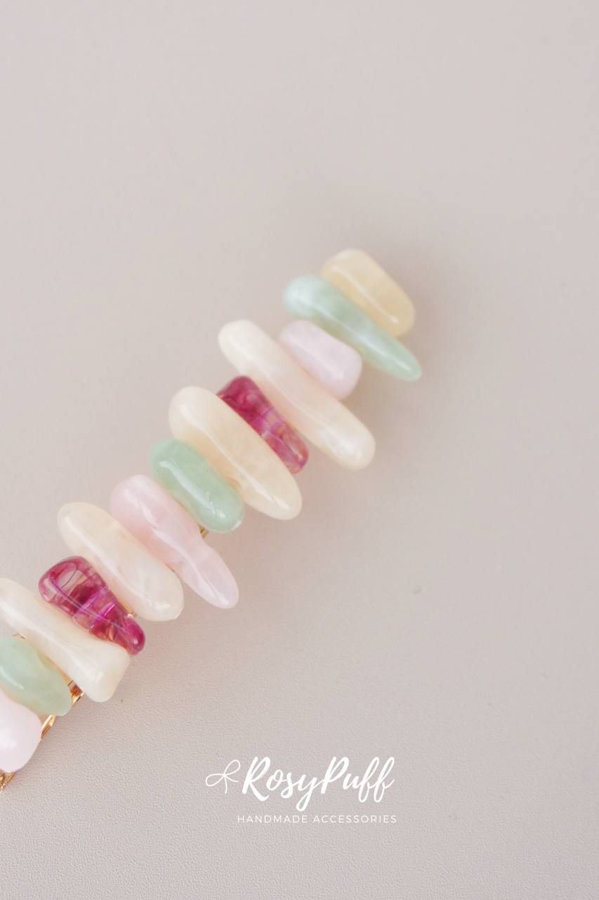 Rainbow Crystal Hair Clip