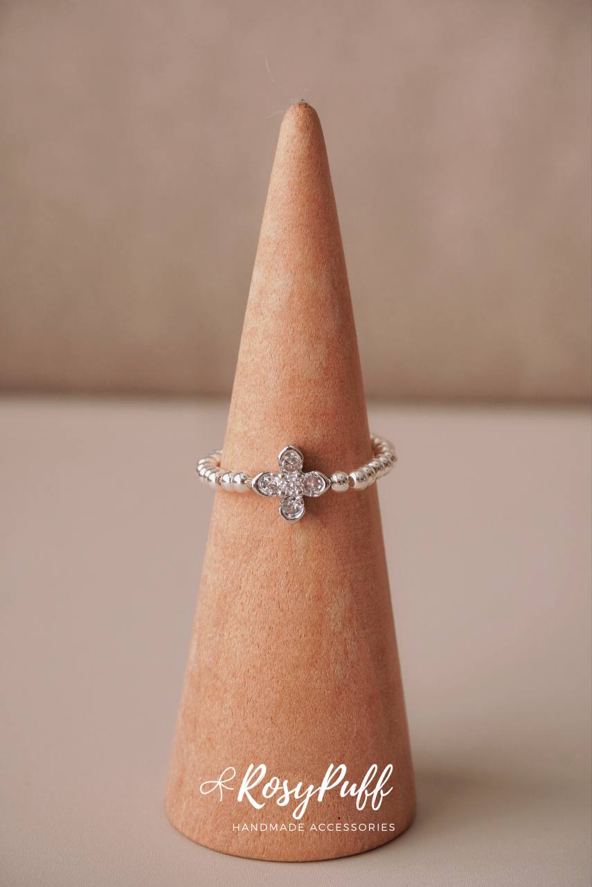Lucky Clover Ring In Silver