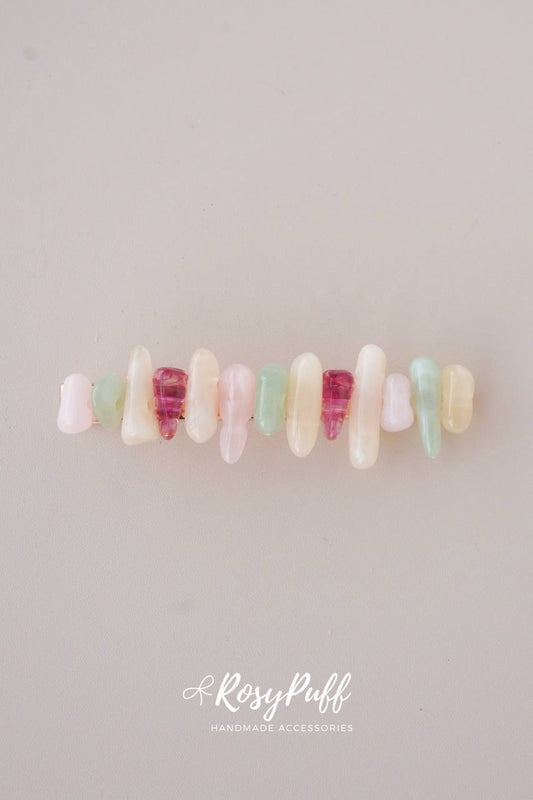 Rainbow Crystal Hair Clip