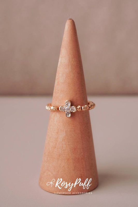 Lucky Clover Ring In Gold