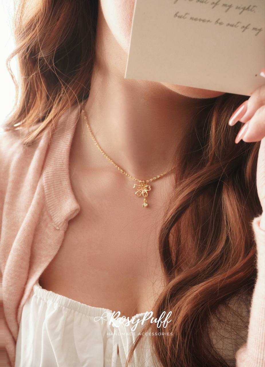 Cherry Blossom Rain Necklace
