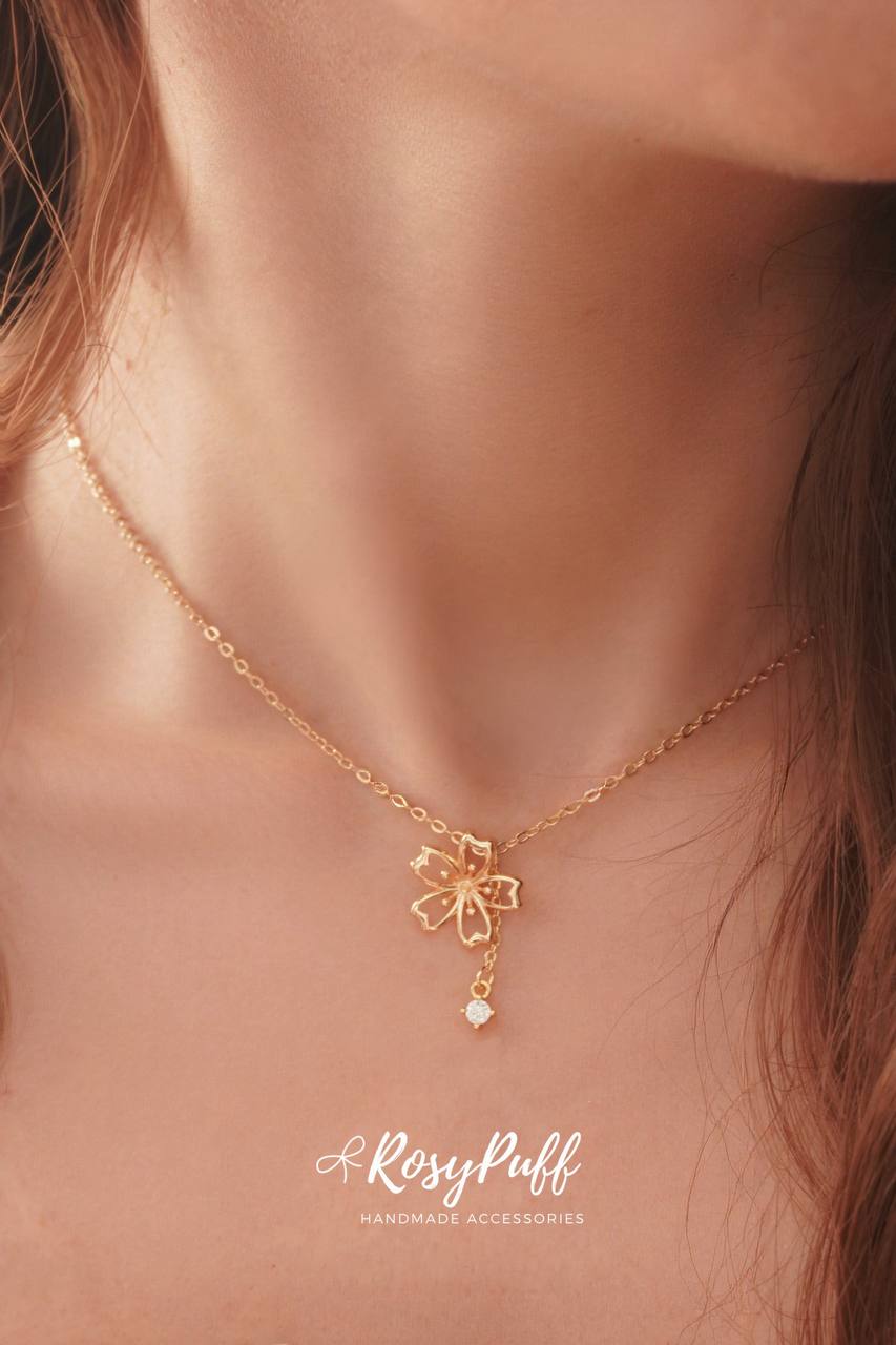 Cherry Blossom Rain Necklace