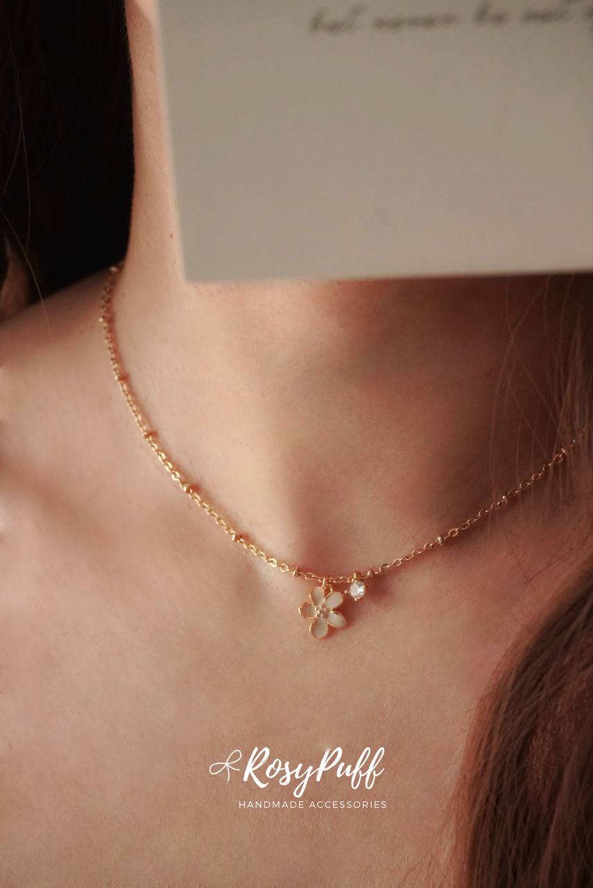 Petite Camellia Necklace