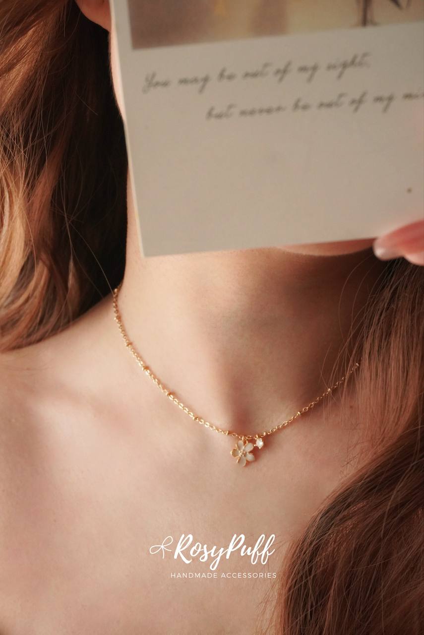 Petite Camellia Necklace