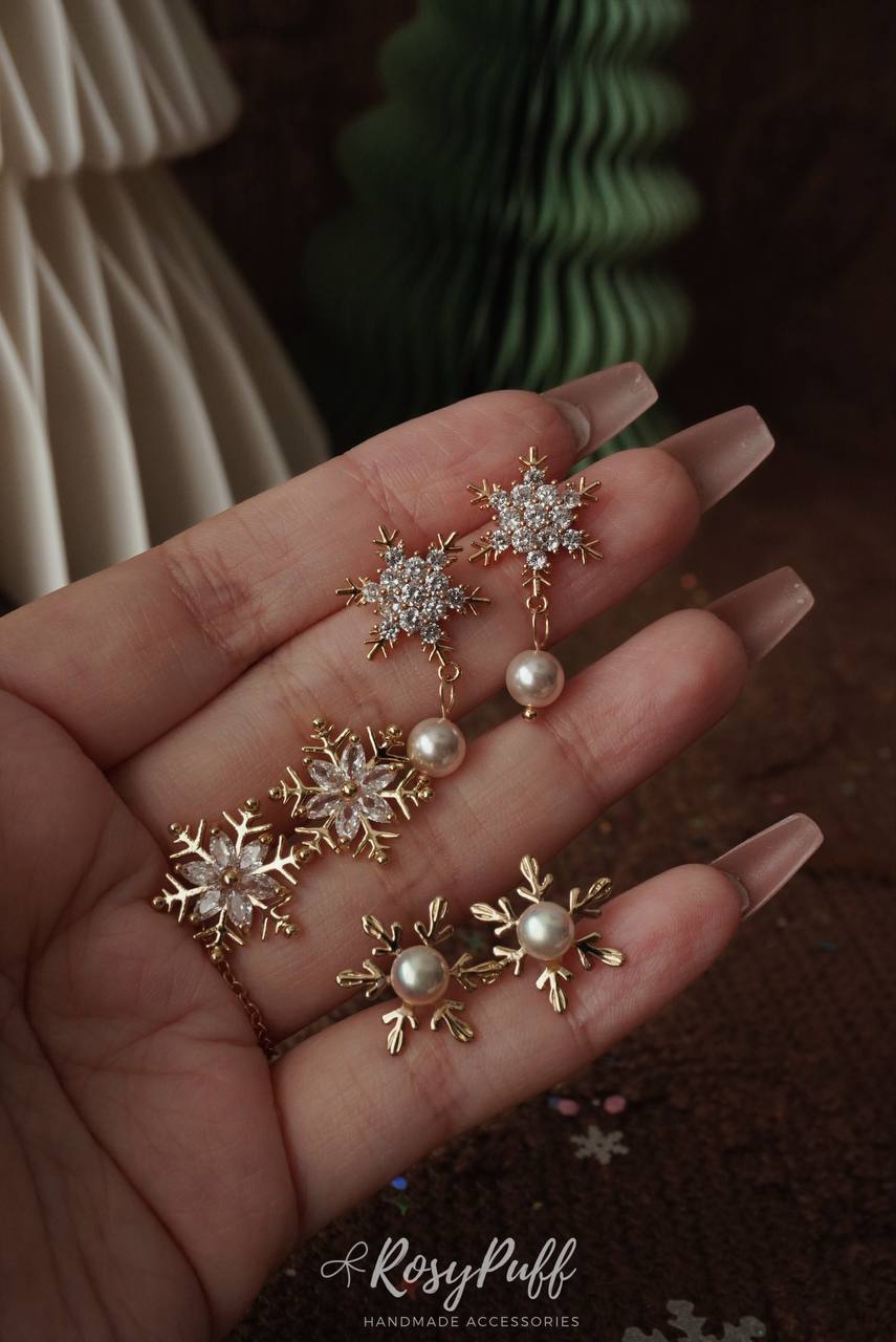 Glittering  Frost Earrings