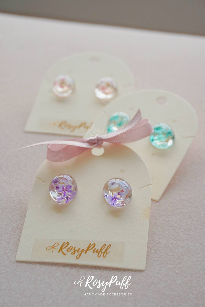 Petite Pink Petals Earrings