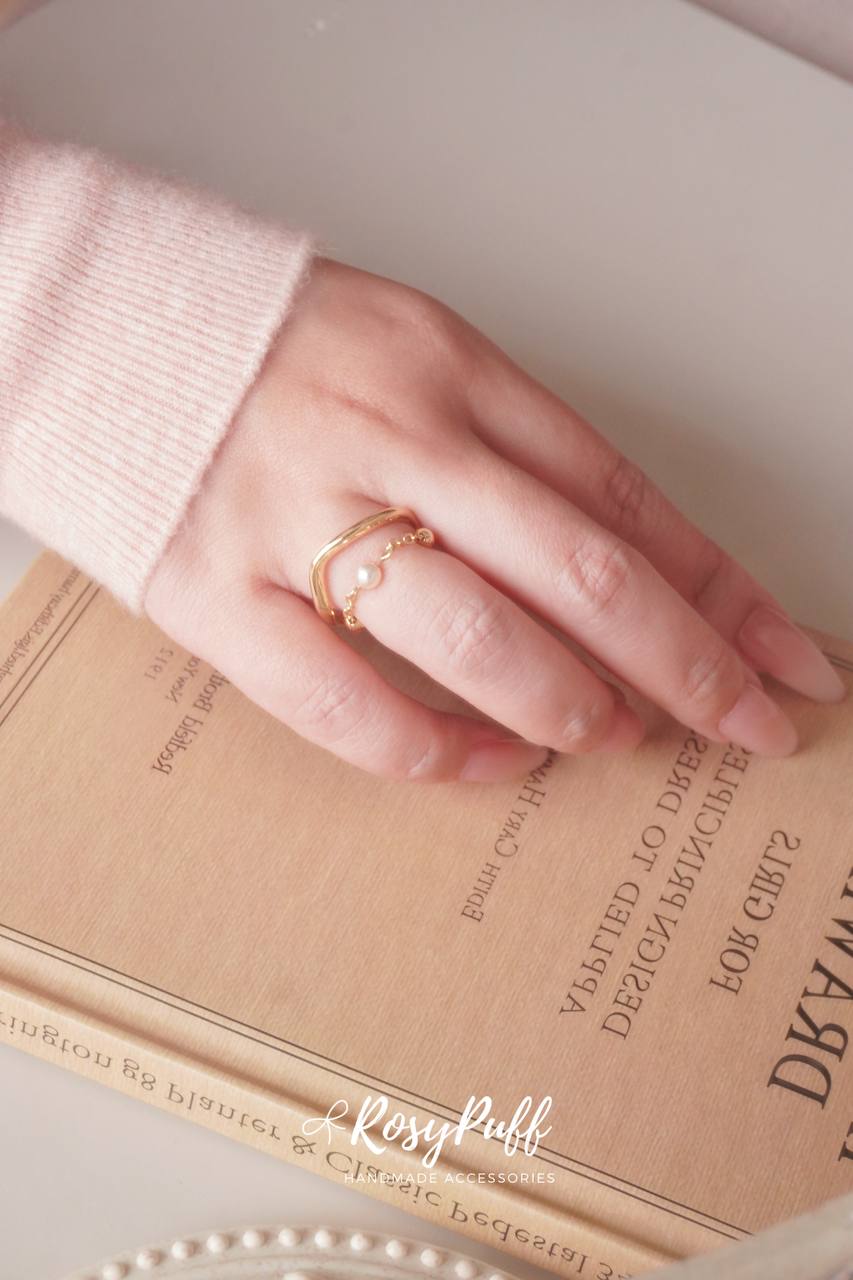 Bloom Aura Duo Layers Ring