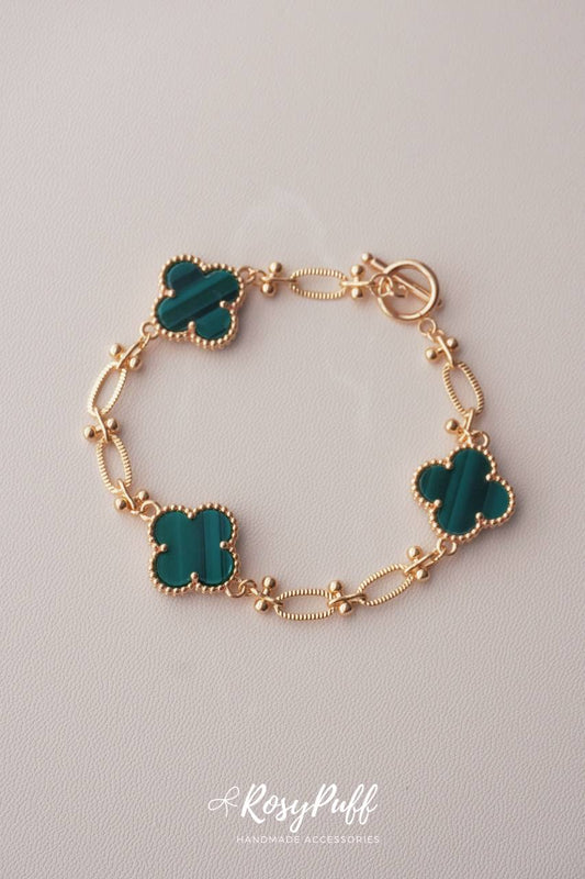 Jade Clovers Bracelet