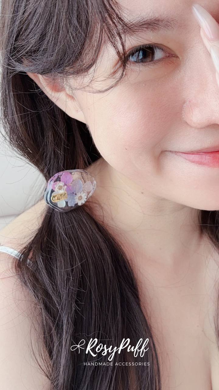 Floral Garden Elastic Hair Tie