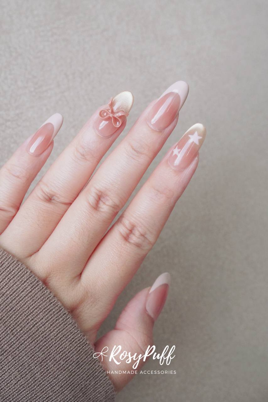 Petite Ribbon Press-On Nails