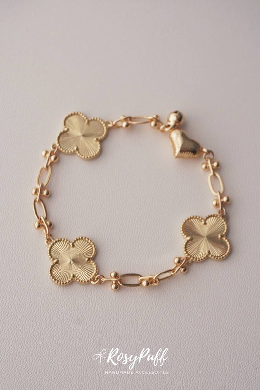Gold Clovers Bracelet