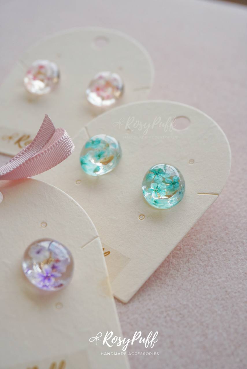 Petite Pink Petals Earrings